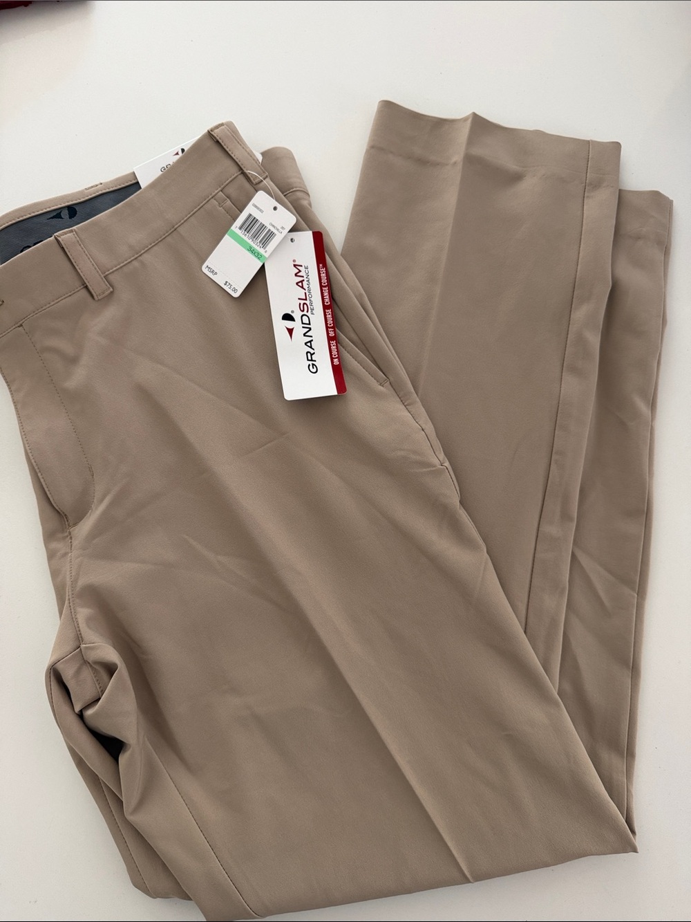 Grand Slam Men's Stretch Chinos - Beige
